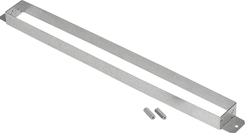 Angle. Zephyr - 2 in. x 19 in. Rectangular Adapter for Lift Downdraft - Silver.