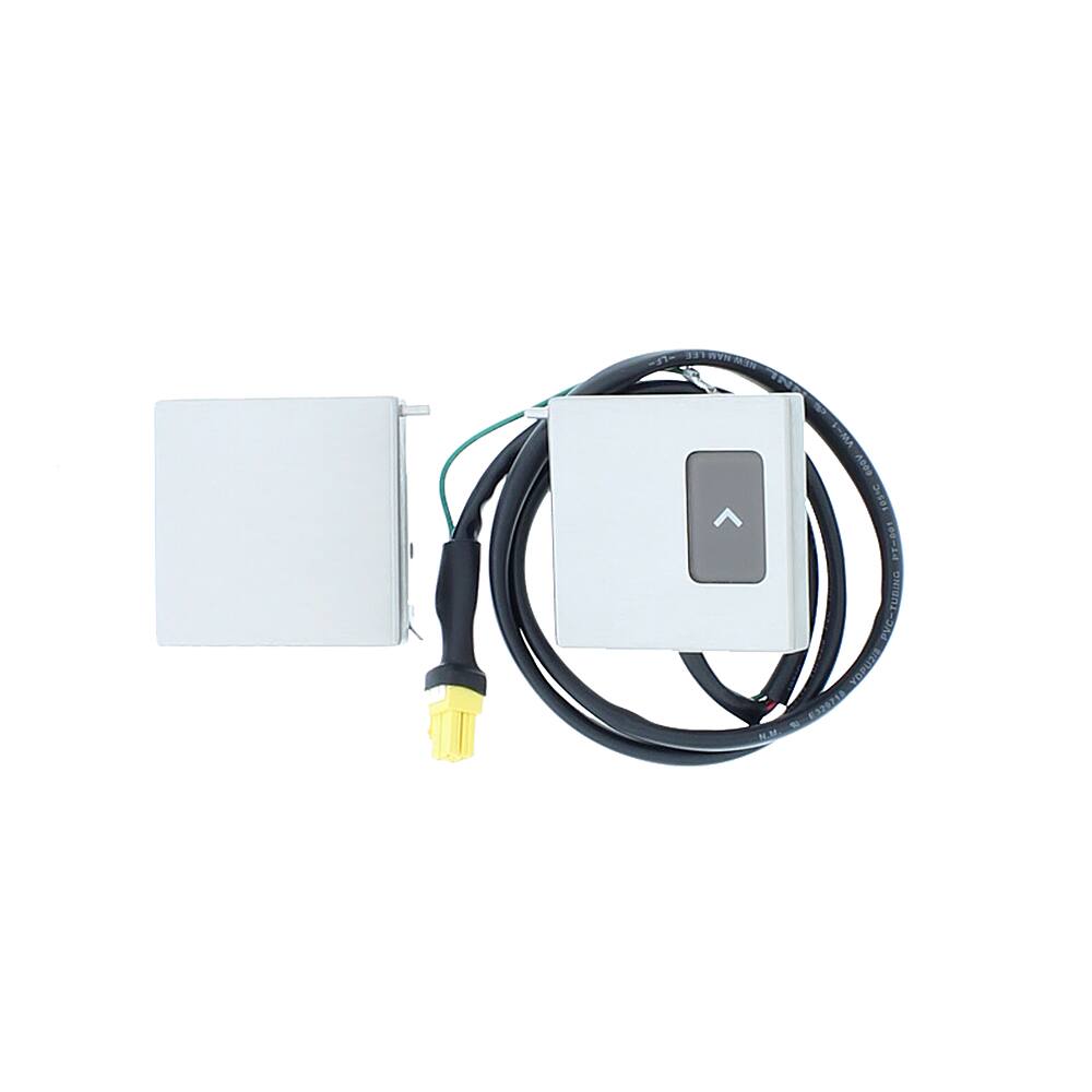 Front. Zephyr - End Cap Trim Extension for Lift Downdraft - Stainless Steel.