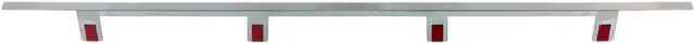 Front. Zephyr - 36 in. Range Trim Kit for Lift Downdraft - Stainless Steel.