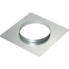 Zephyr - Front Panel Rough-In Plate with 8 in. Round for Lift Downdraft - Silver