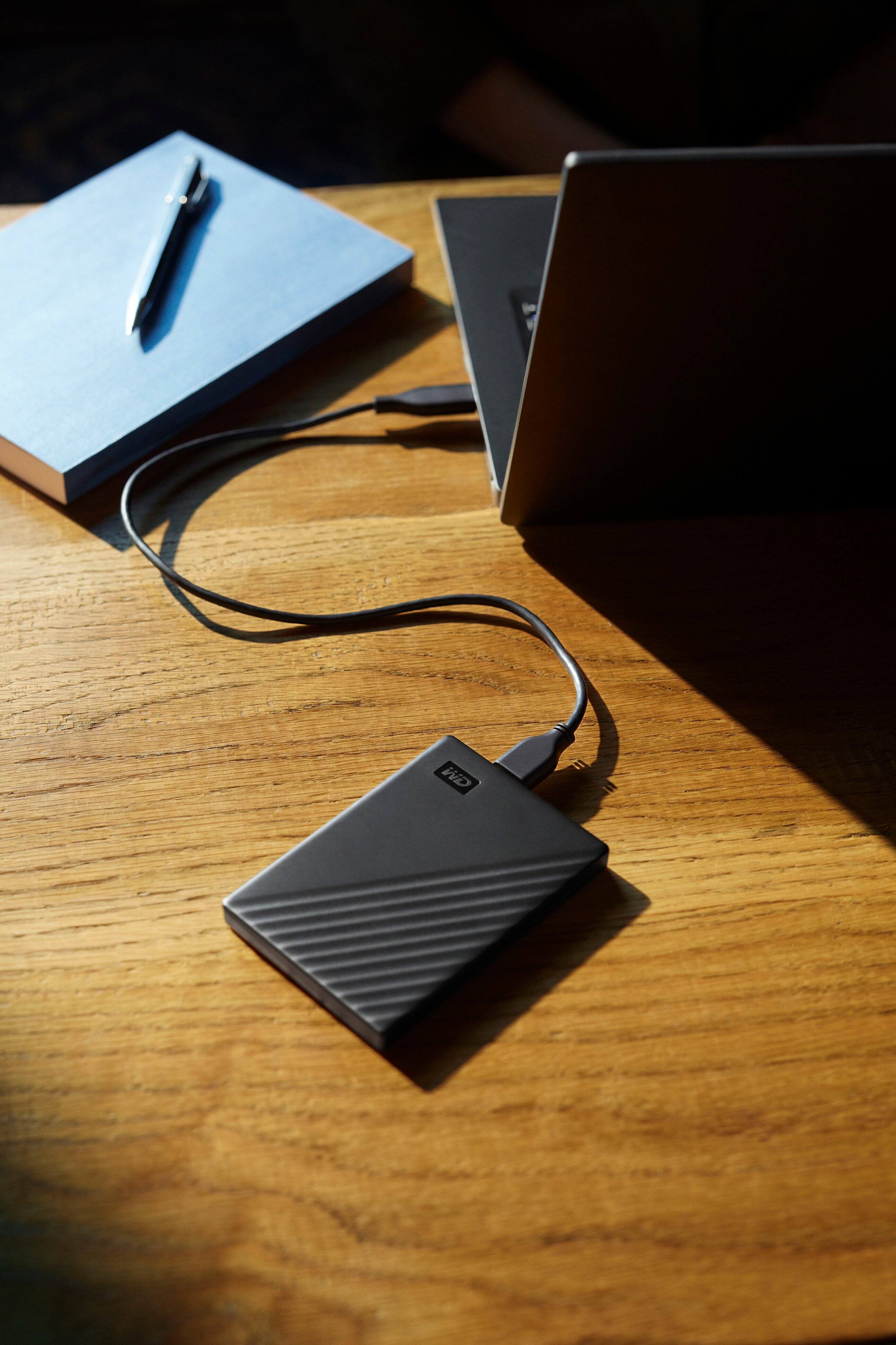 Alt View 13. WD - My Passport 4TB External USB 3.0 Portable Hard Drive - Black.