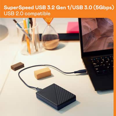 WD My Passport 4TB External USB 3.0 Portable Hard Drive Black WD My Passport 4TB External USB 3.0 Portable Hard Drive Black