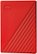 Front Zoom. WD - My Passport 2TB External USB 3.0 Portable Hard Drive - Red.