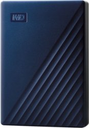 WD - My Passport for Mac 4TB External USB 3.0 Portable Hard Drive - Blue - Front_Zoom