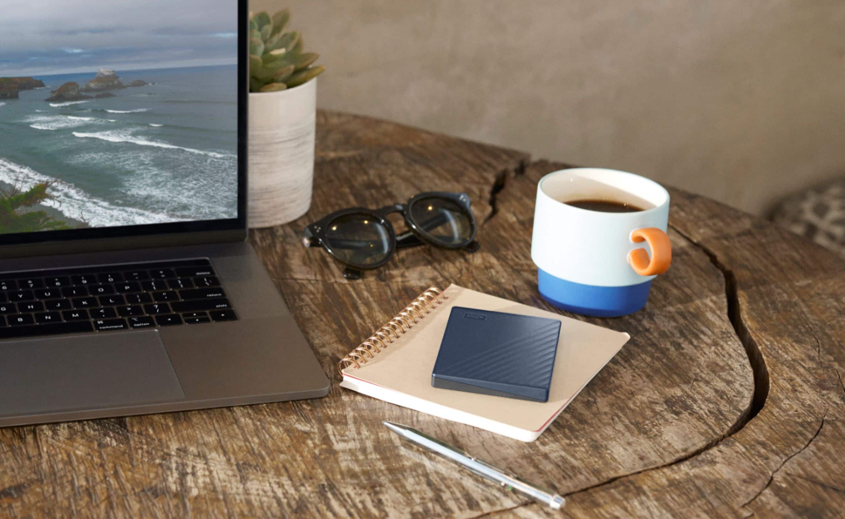 Alt View 16. WD - My Passport for Mac 4TB External USB 3.0 Portable Hard Drive - Blue.