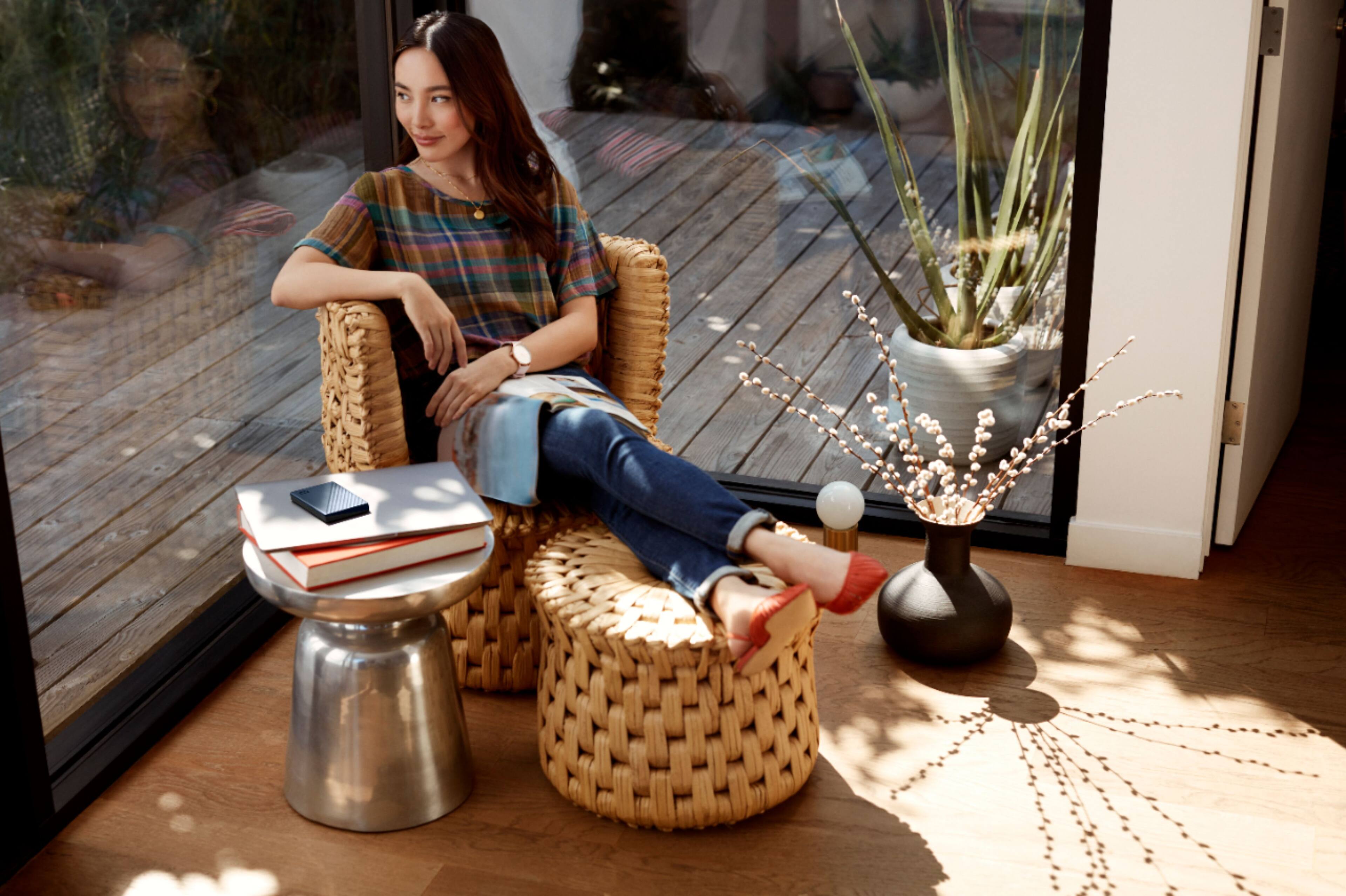 Alt View 17. WD - My Passport for Mac 4TB External USB 3.0 Portable Hard Drive - Blue.