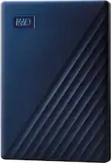 Front. WD - My Passport for Mac 2TB External USB 3.0 Portable Hard Drive - Blue.