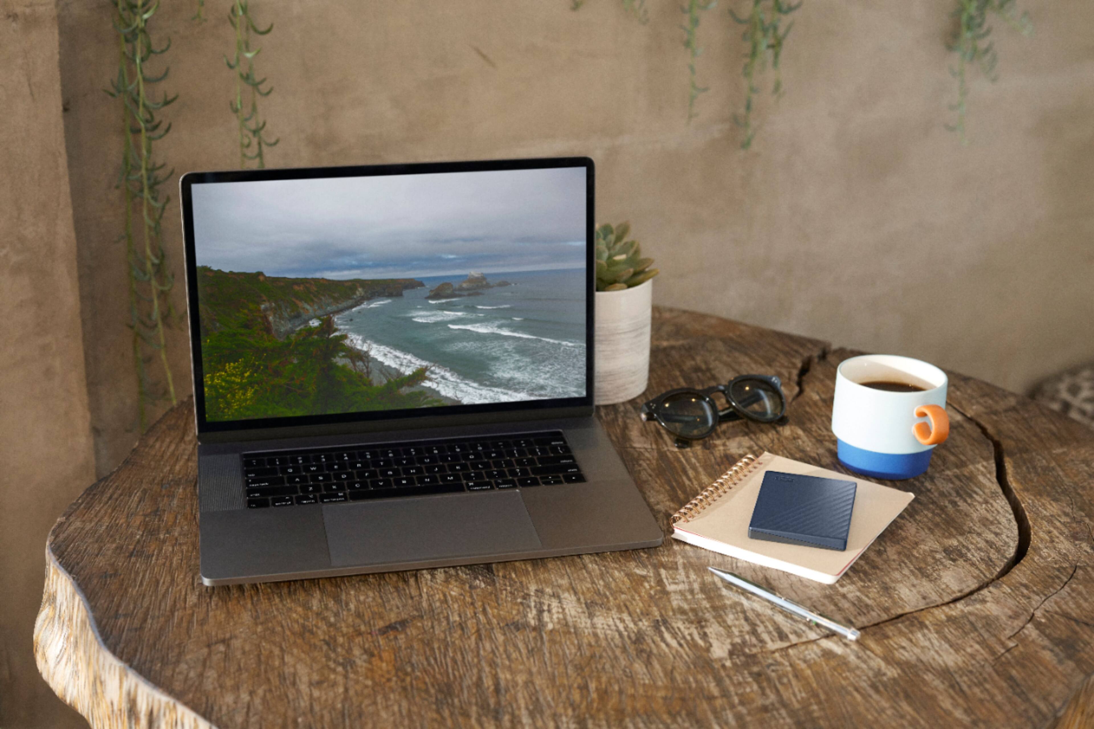 Alt View 15. WD - My Passport for Mac 2TB External USB 3.0 Portable Hard Drive - Blue.