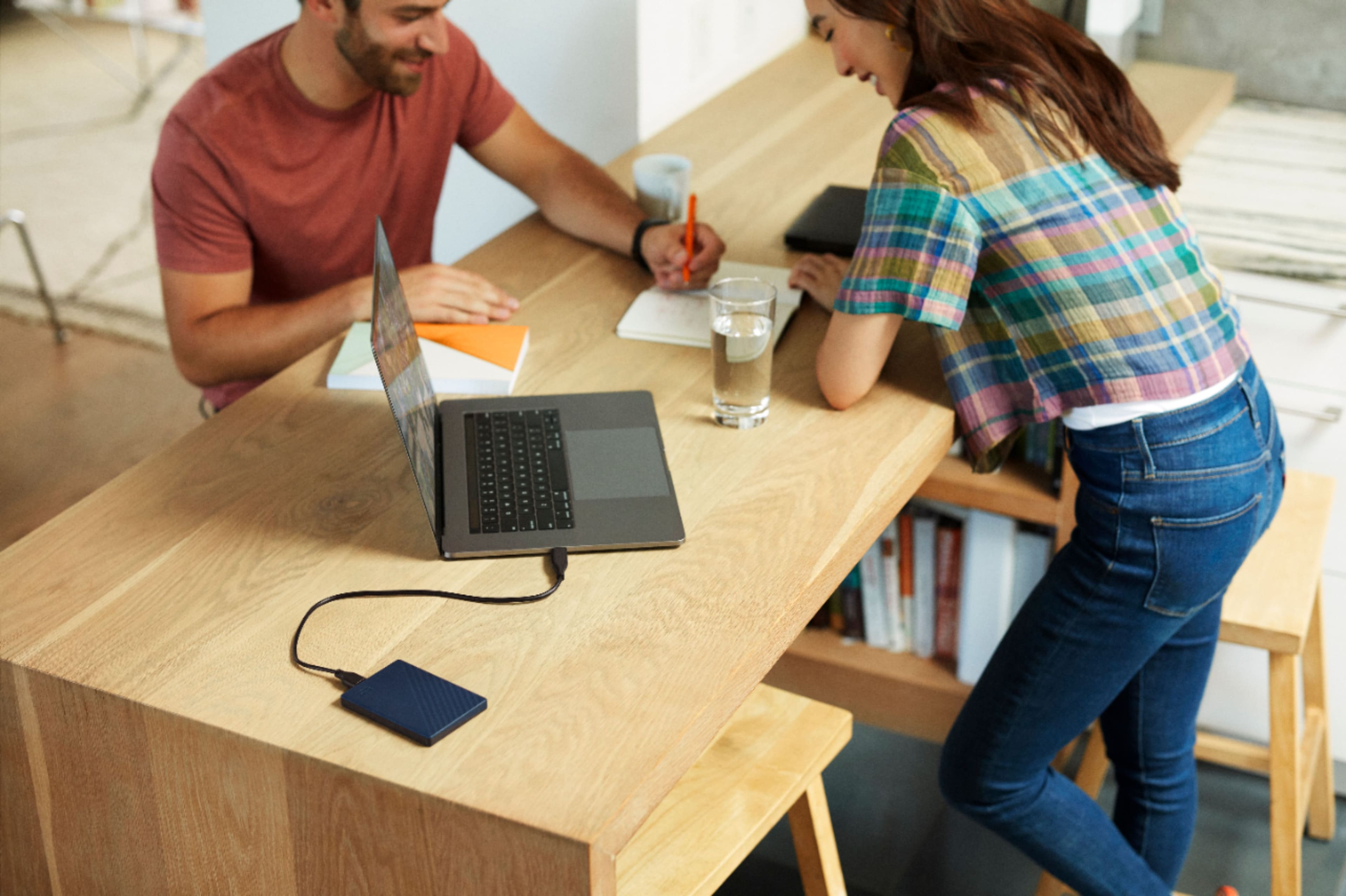 Alt View 19. WD - My Passport for Mac 2TB External USB 3.0 Portable Hard Drive - Blue.