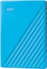 Front. WD - My Passport 2TB External USB 3.0 Portable Hard Drive - Blue.