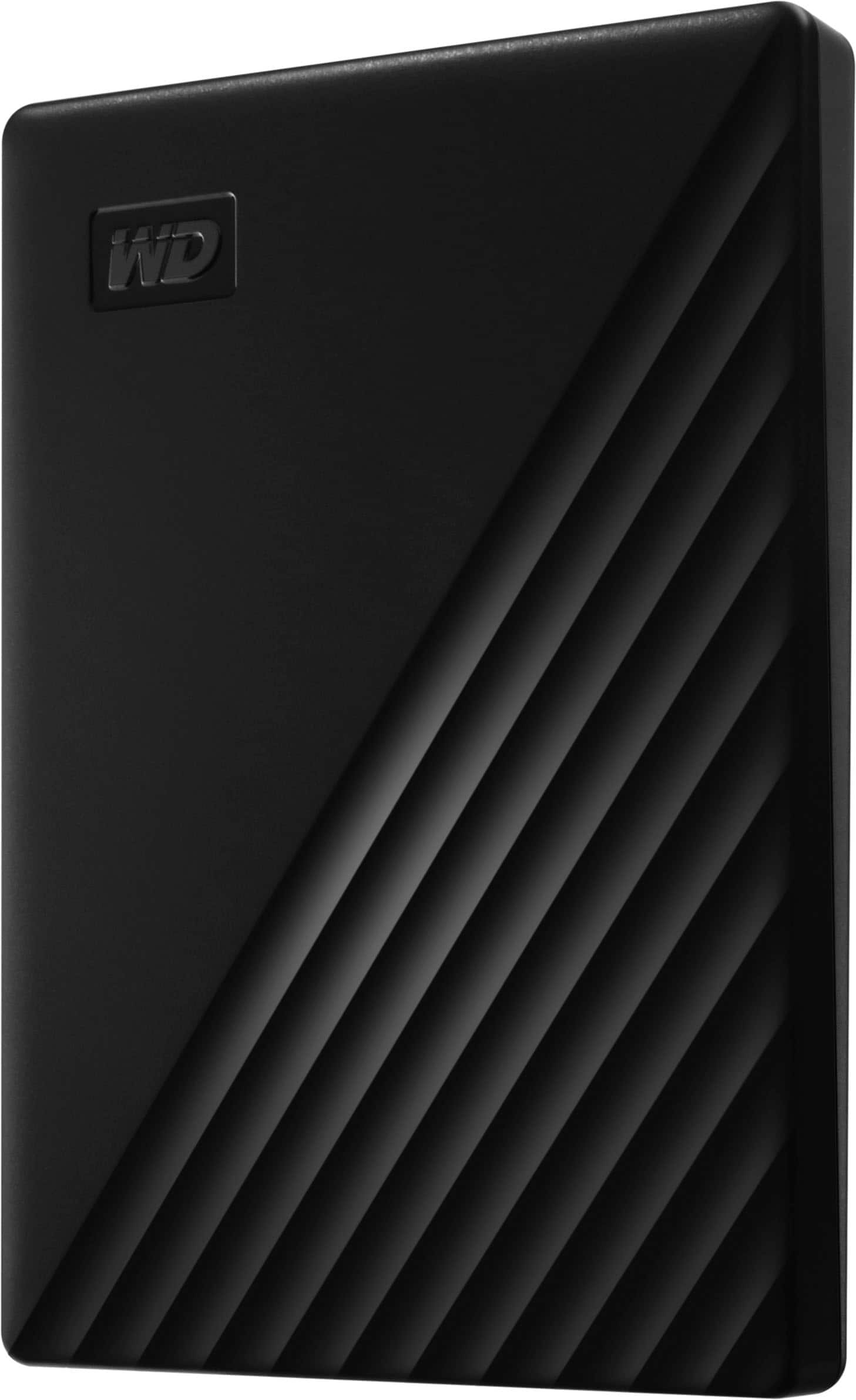 Alt View 1. WD - My Passport 1TB External USB 3.0 Portable Hard Drive - Black.