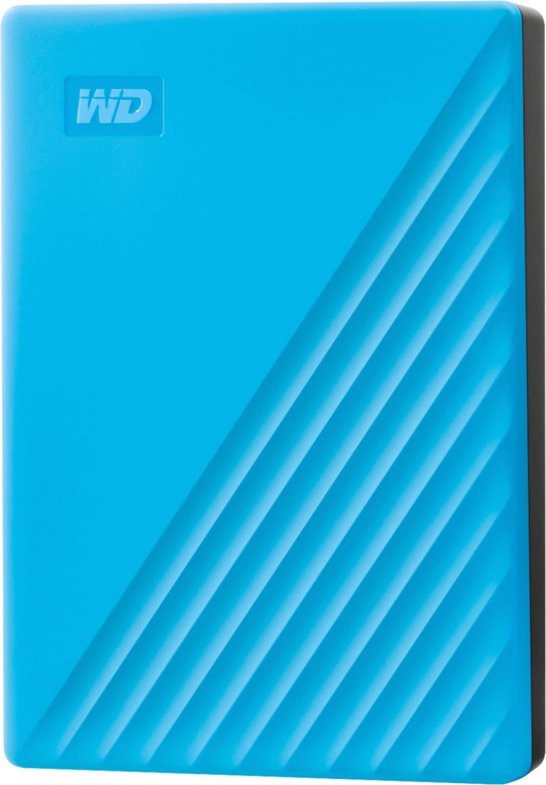 WD - My Passport 4TB External USB 3.0 Portable Hard Drive - Blue - Front_Zoom