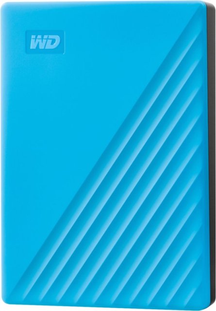 Front Zoom. WD - My Passport 4TB External USB 3.0 Portable Hard Drive - Blue.