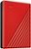 Left Zoom. WD - My Passport 4TB External USB 3.0 Portable Hard Drive - Red.