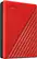 Left. WD - My Passport 4TB External USB 3.0 Portable Hard Drive - Red.