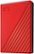 Left Zoom. WD - My Passport 4TB External USB 3.0 Portable Hard Drive - Red.