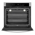 Angle. Whirlpool - 30" Built-In Single Electric Wall Oven - Stainless Steel.