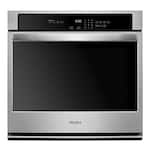 Whirlpool - 30" Built-In Single Electric Wall Oven - Stainless steel - Front_Standard