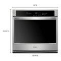 Alt View 1. Whirlpool - 30" Built-In Single Electric Wall Oven - Stainless Steel.