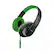 Front. Sentry - BLW-HM962 Wired Over-the-Ear Headphones - Black/Green.