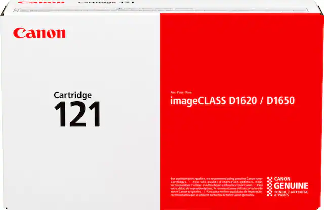Front. Canon - 121 Standard Capacity - Black Toner Cartridge - Black.