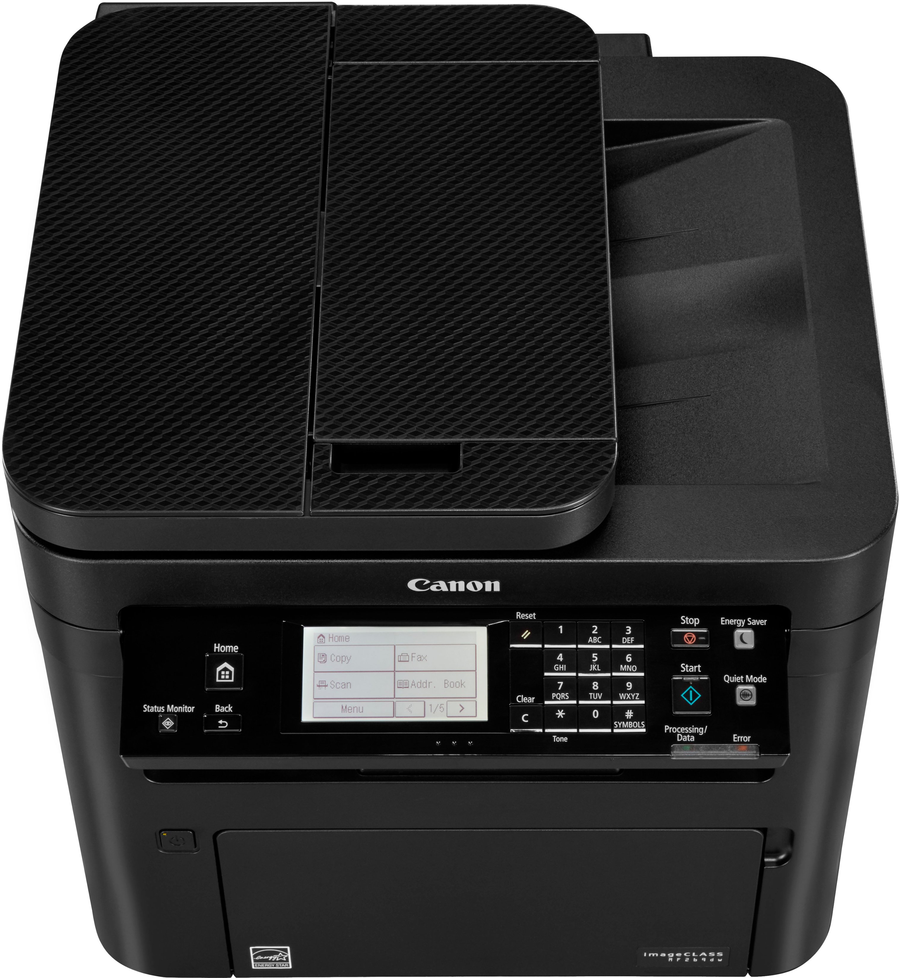 Angle View: Canon - imageCLASS MF269dw Wireless Black-and-White All-In-One Laser Printer - Black