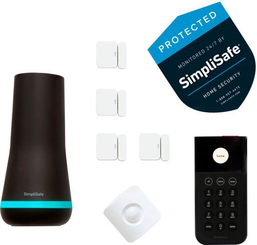 SimpliSafe - Wireless Home Security System - Black