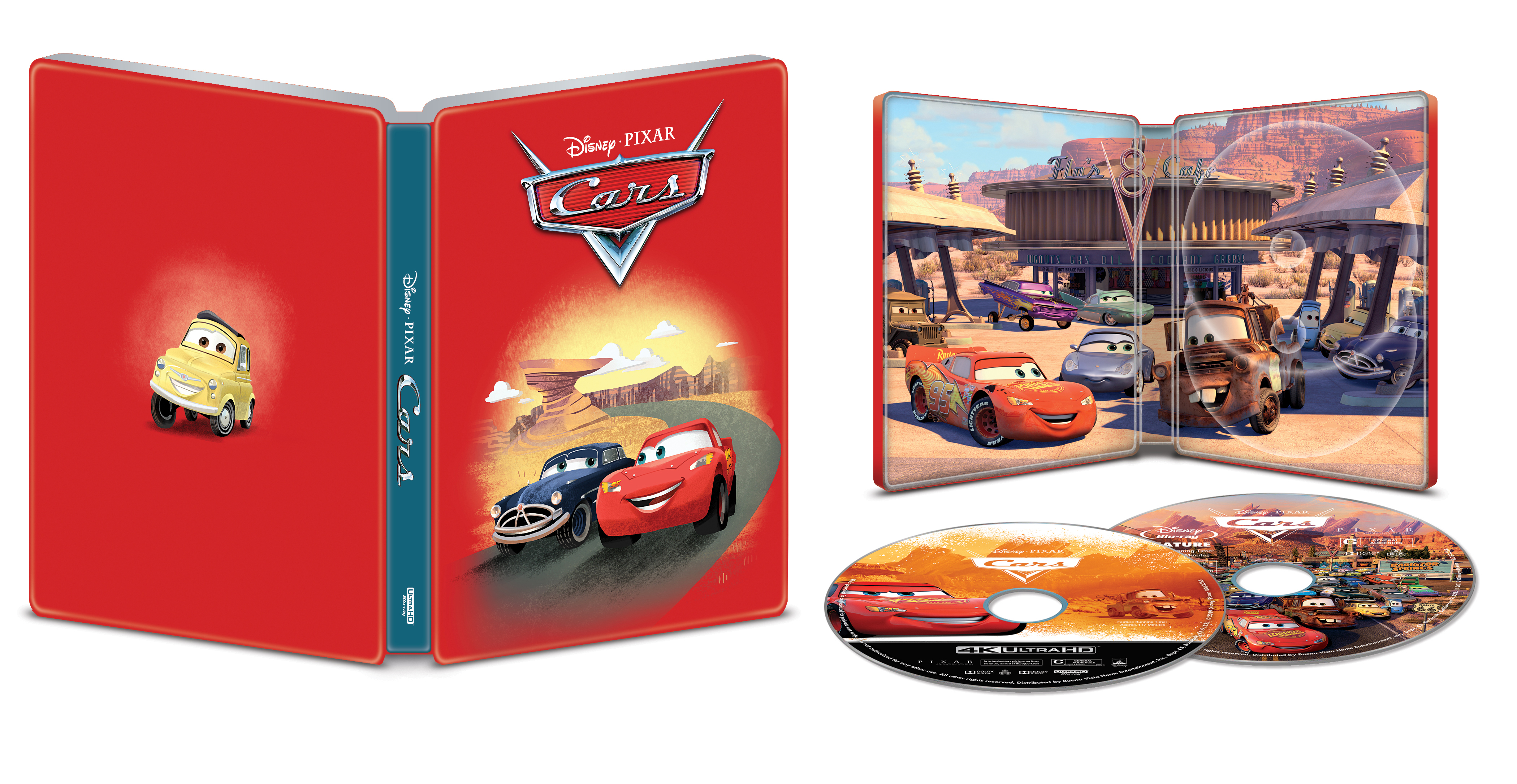 Cars Steelbook Includes Digital Copy 4k Ultra Hd Blu-rayblu-ray Only Best Buy 2006 - Best Buy