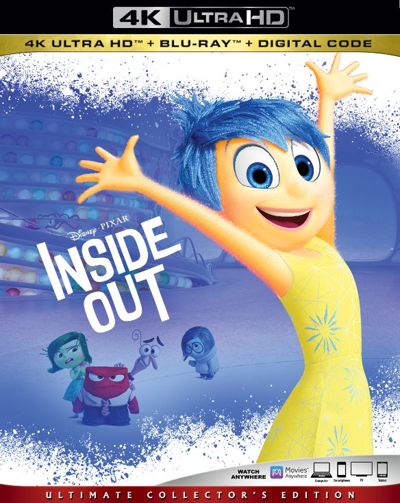  Inside Out [Includes Digital Copy] [4K Ultra HD Blu-ray/Blu-ray] [2015]