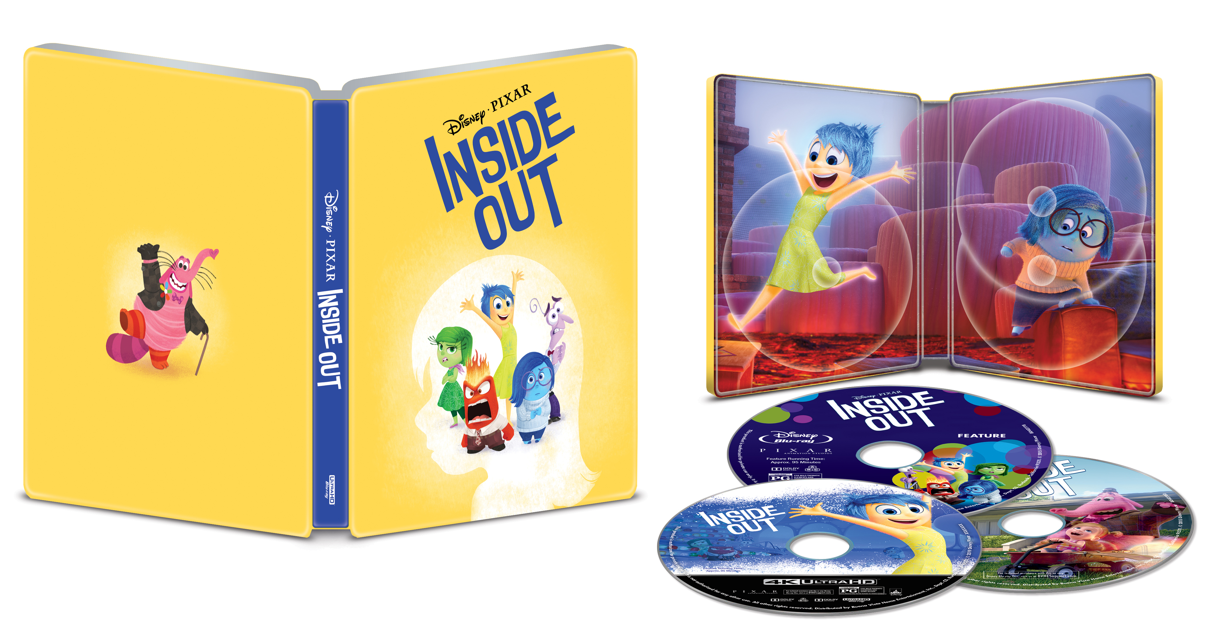 Best Buy: Inside Out [SteelBook] [Includes Digital Copy] [4K Ultra HD Blu- ray/Blu-ray] [Only @ Best Buy] [2015]
