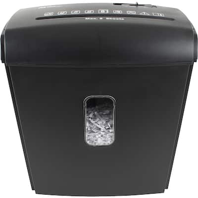 Royal Sovereign - 8-Sheet Crosscut Paper Shredder - Black