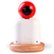 Angle Zoom. raybaby - Video Baby Monitor with Wi-Fi camera - Brown/Red/White.