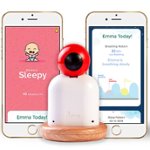 Front Zoom. raybaby - Video Baby Monitor with Wi-Fi camera - Brown/Red/White.