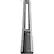 Front. Lasko - Bladeless Tower Fan with Remote Control - Silver.