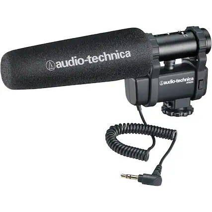 Front. Audio-Technica - Condenser Microphone - Black.