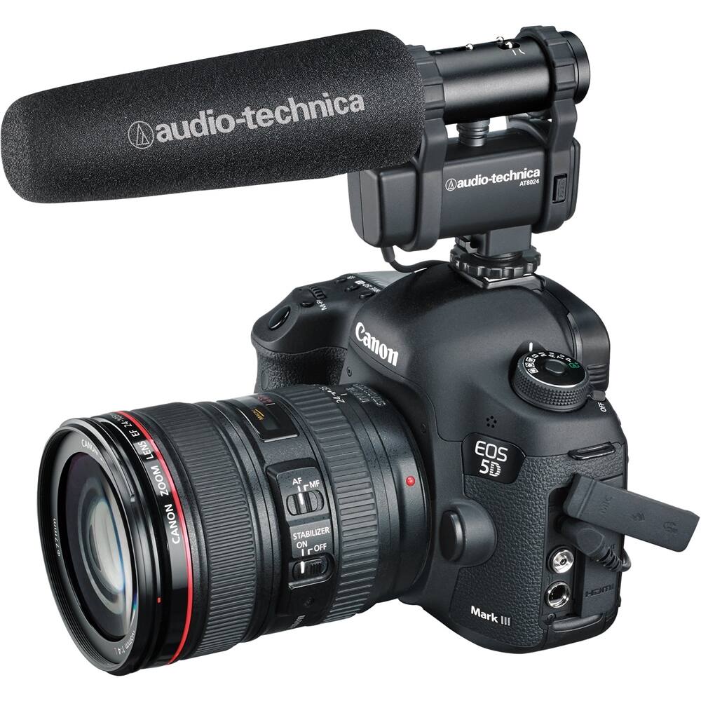 Alt View 12. Audio-Technica - Condenser Microphone - Black.
