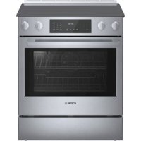 Bosch - 4.6 Cu. Ft. Self-Cleaning Slide-In Electric Convection Range - Stainless steel - Front_Zoom