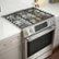 Alt View Zoom 20. Bosch - Benchmark Series 4.8 Cu. Ft. Self-Cleaning Slide-In Gas Convection Range - Stainless steel.