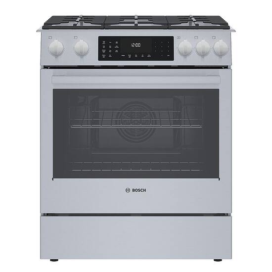Bosch electric deals double oven range