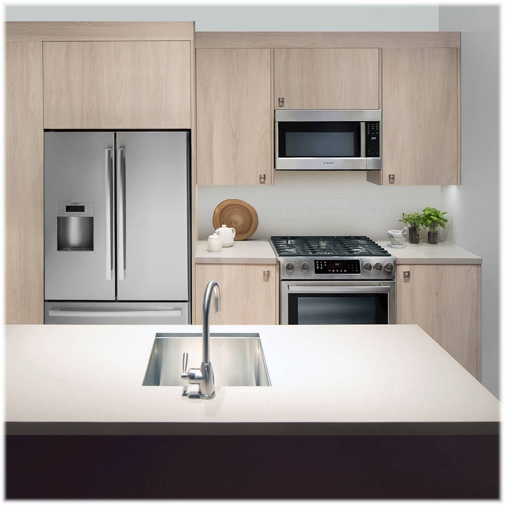 Alt View 26. Bosch - Benchmark Series 4.6 Cu. Ft. Slide-In Dual Fuel Convection Range with Self-Cleaning - Stainless steel.