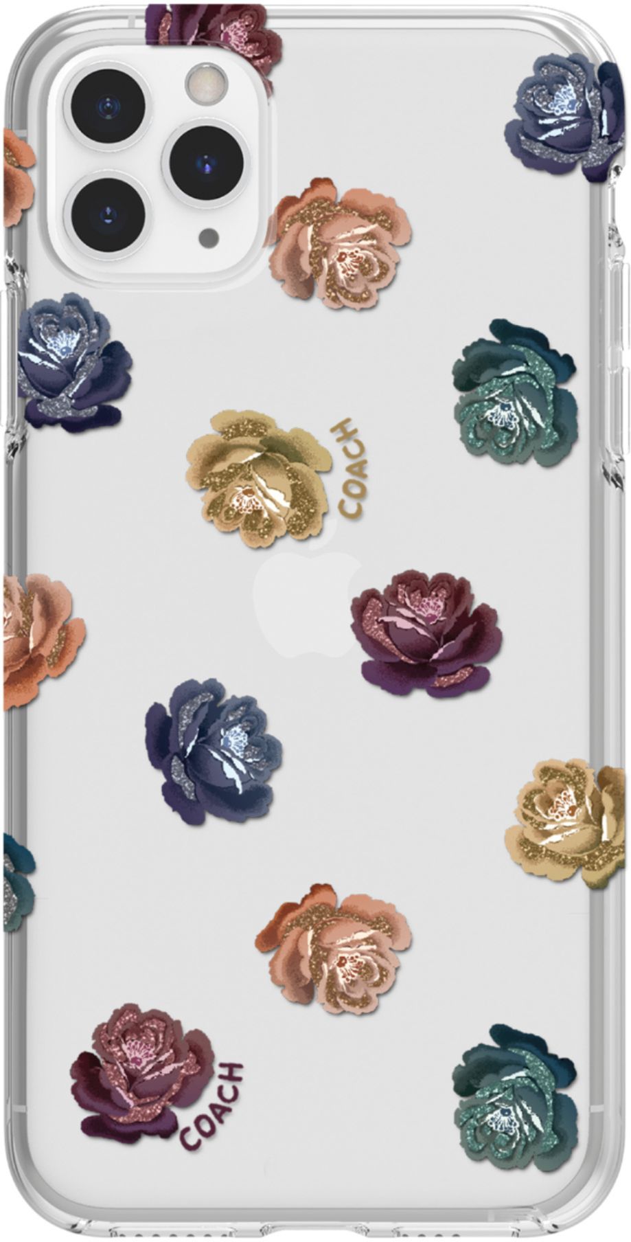 Resentimiento caballo de fuerza toca el piano Coach Dreamy Peony Protective Case for Apple iPhone 11 Pro Max  Clear/Rainbow/Glitter CIPH-003-DPRNB - Best Buy