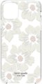Alt View Zoom 11. kate spade new york - Protective Hard Shell Case for Apple® iPhone® 11 Pro Max - Cream With Stones/Hollyhock Floral Clear.