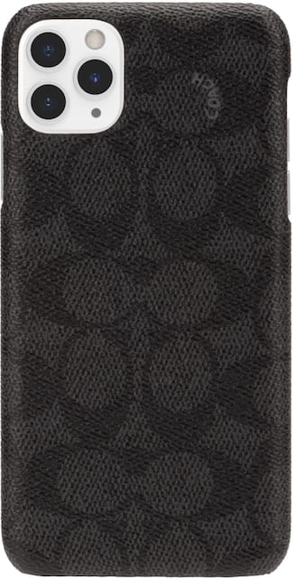 Coach Slim Wrap Signature C Case For Apple Iphone 11 Pro Max Black Ciph 018 Scblk Best Buy