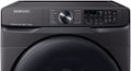 Alt View Zoom 2. Samsung - 5.0 Cu. Ft.  High Efficiency Stackable Smart Front Load Washer with Steam - Black stainless steel.
