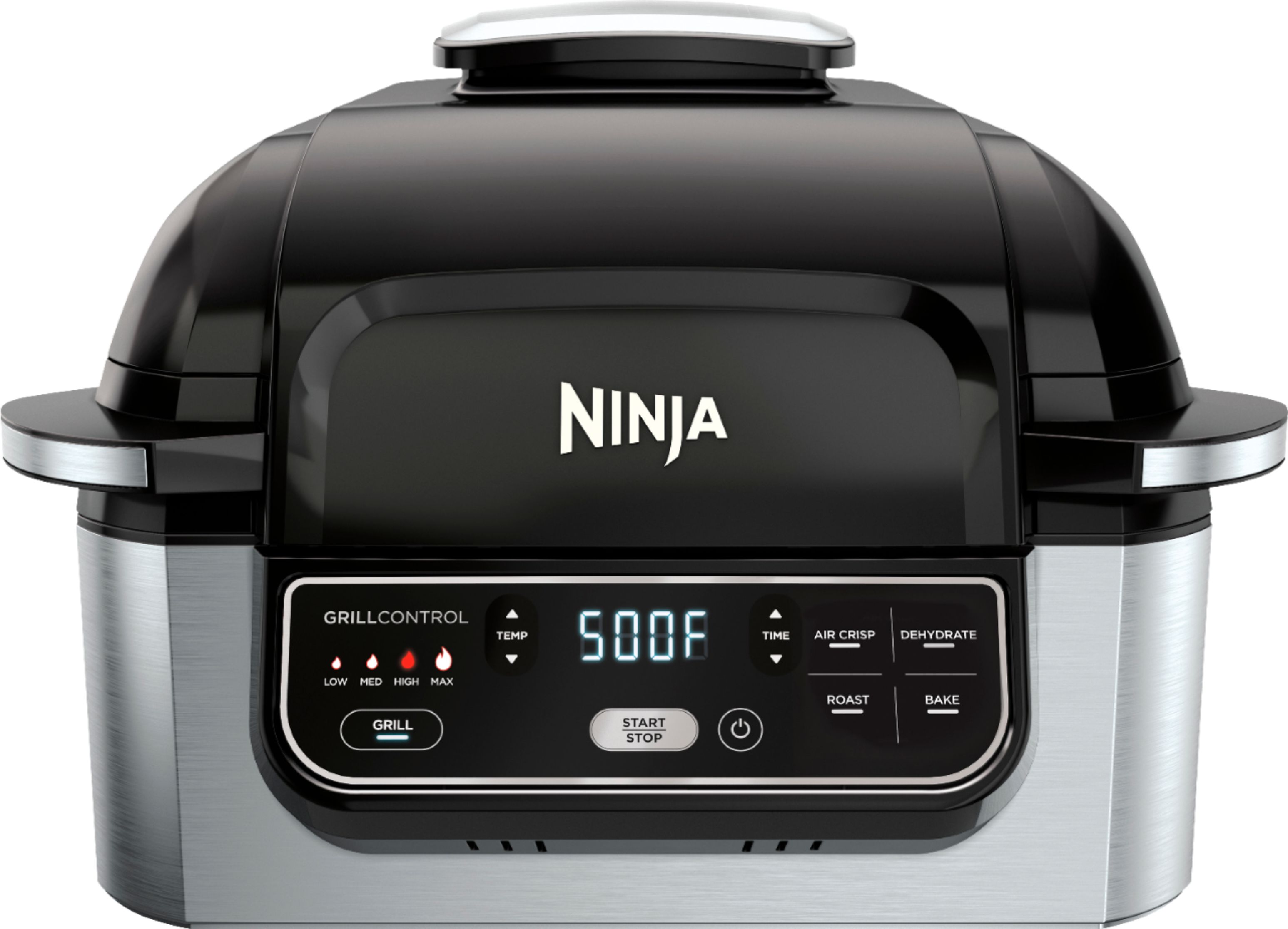 Ninja Foodi XL Pro 5-in-1 Indoor Grill & Griddle with 4-Quart Air Fryer,  Roast, and Bake, IG600, Black 