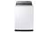 Front. Samsung - 5.4 Cu. Ft. High Efficiency Top Load Washer with Steam - White.