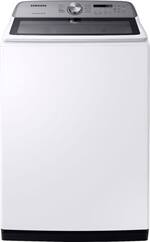 Samsung - 5.4 Cu. Ft. High Efficiency Top Load Washer with Active WaterJet - White - Front_Standard