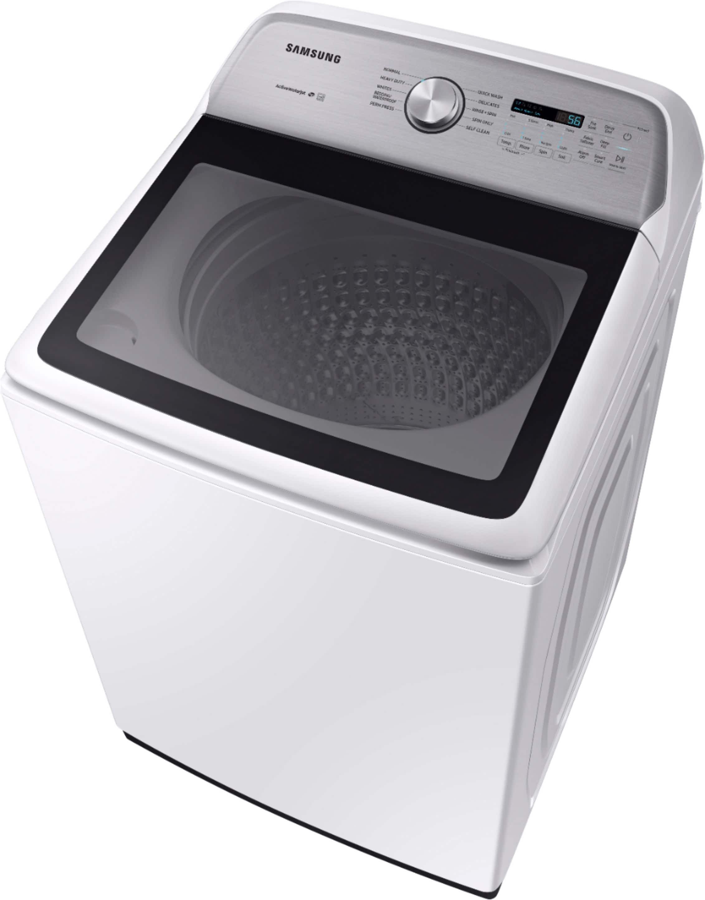 Alt View 12. Samsung - 5.4 Cu. Ft. High-Efficiency Top Load Washer with Active WaterJet - White.