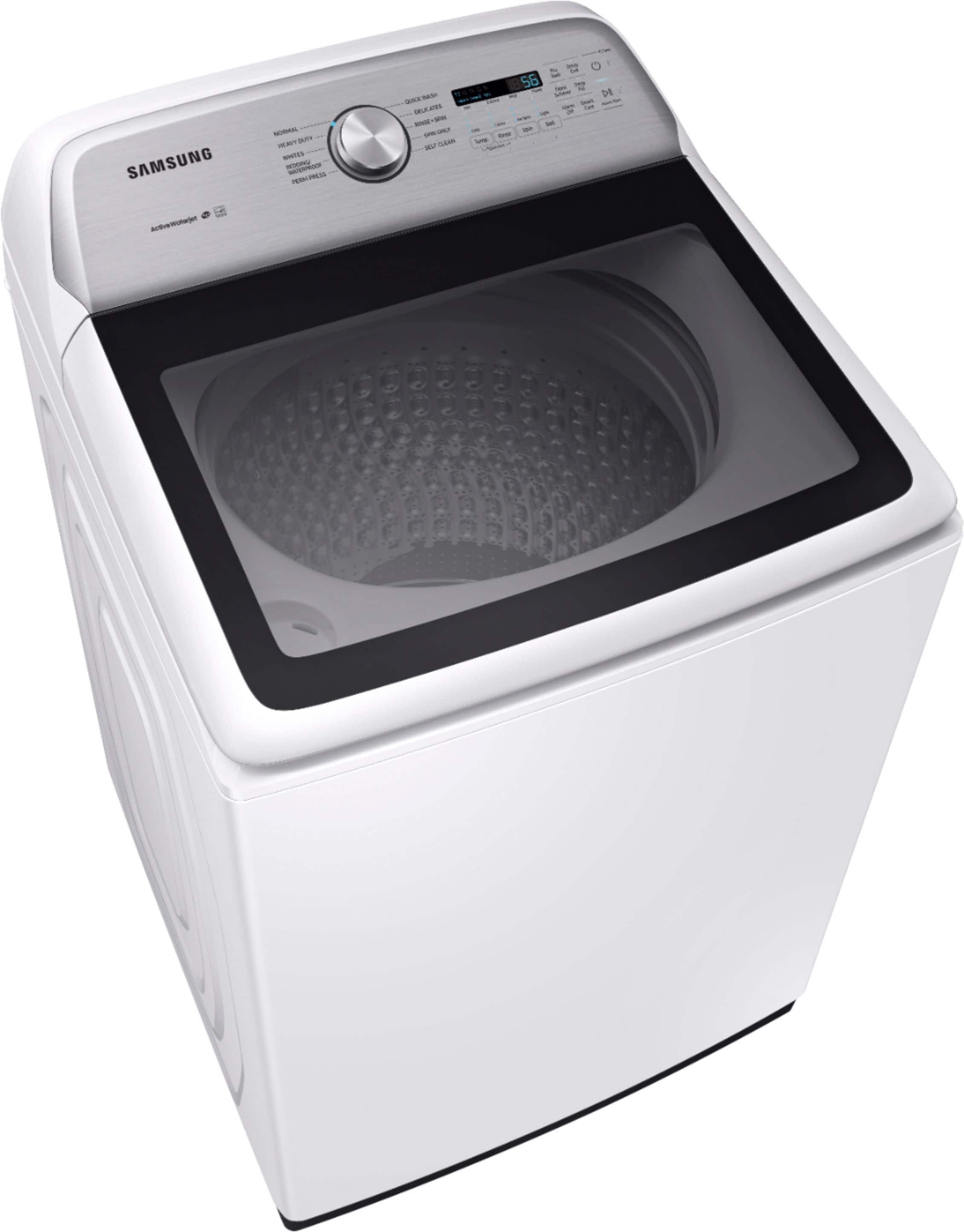 Alt View 14. Samsung - 5.4 Cu. Ft. High-Efficiency Top Load Washer with Active WaterJet - White.