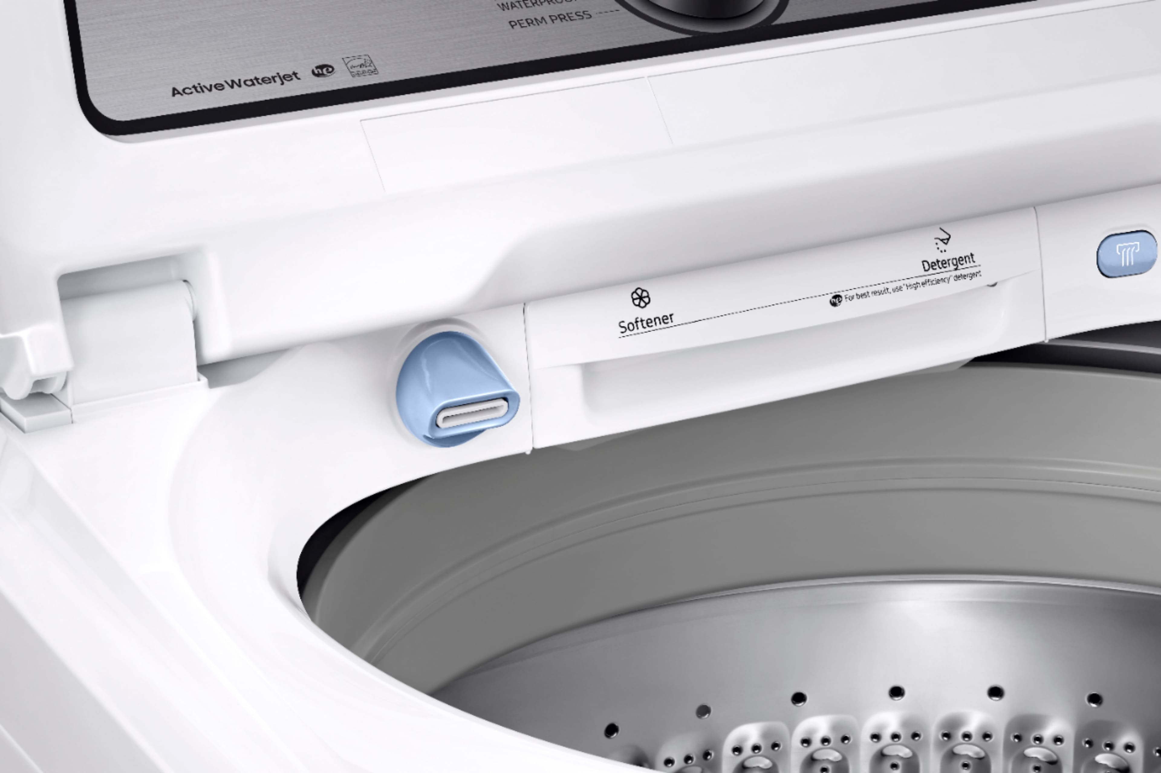 Alt View 17. Samsung - 5.4 Cu. Ft. High-Efficiency Top Load Washer with Active WaterJet - White.